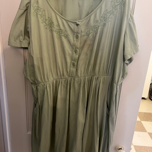 Vintage Mint Blair Dress with embroidery - Picture 1 of 4